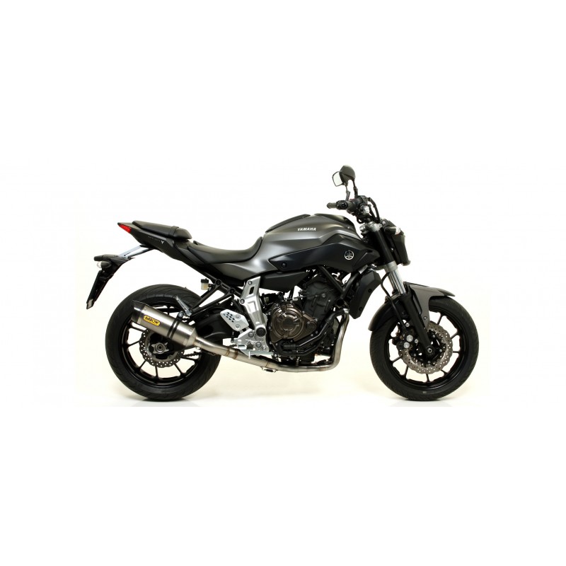 IMPIANTO DI SCARICO COMPLETO ALTO ARROW THUNDER YAMAHA MT-07 2018-2020, TITANIO/CARBONIO, CATALIZZATO