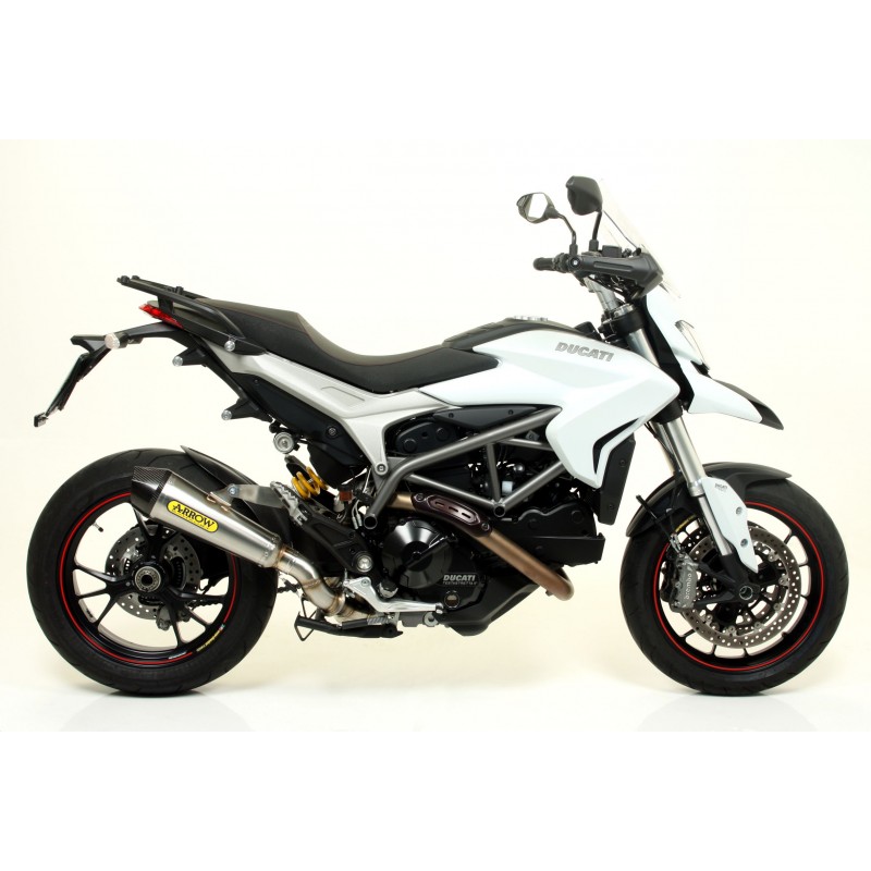 TERMINALE ARROW X-KONE DUCATI HYPERMOTARD 821 2013-2015, ACCIAIO/CARBONIO, CATALIZZATO