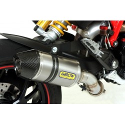 ARROW RACE-TECH EXHAUST DUCATI HYPERSTRADA 821 2013-2015, TITANIUM/CARBON, CATALYTIC