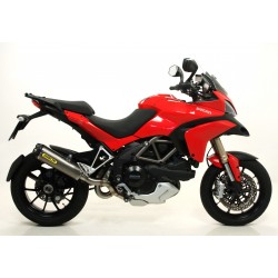 ARROW WORKS FULL EXHAUST SYSTEM  DUCATI MULTISTRADA 1200 S 2010-2012, TITANIUM/CARBON, CATALYTIC