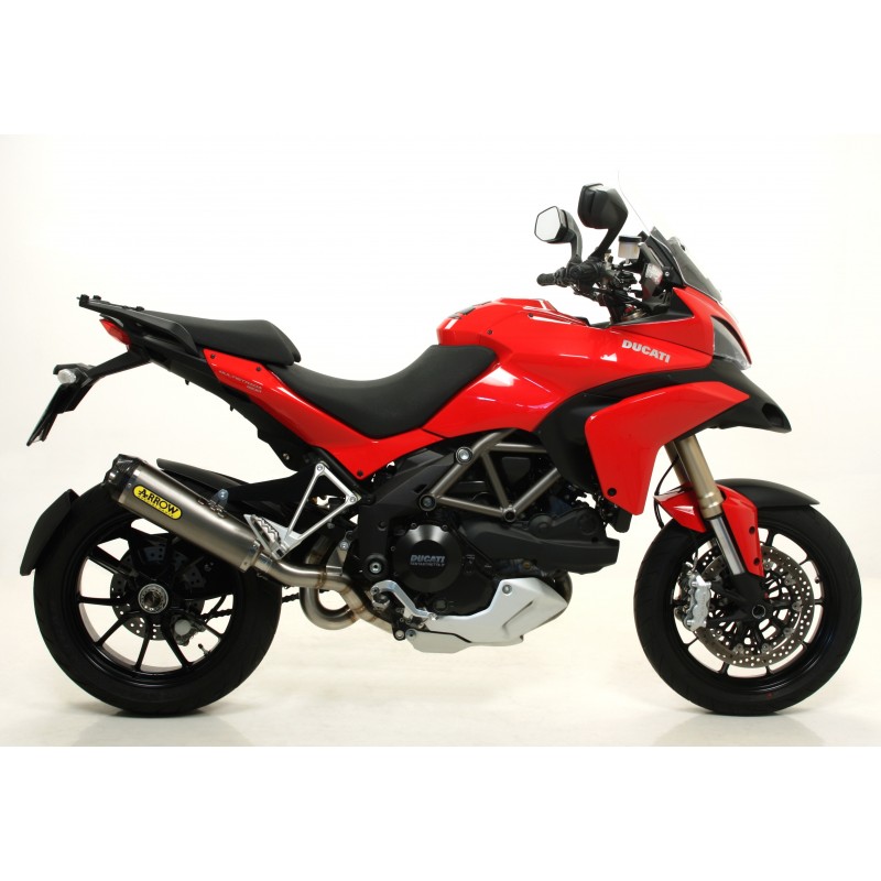 ARROW WORKS FULL EXHAUST SYSTEM  DUCATI MULTISTRADA 1200 S 2013-2014, TITANIUM/CARBON, CATALYTIC