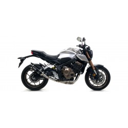 IMPIANTO DI SCARICO COMPLETO ARROW THUNDER HONDA CB 650 R 2019-2020, ALLUMINIO DARK/CARBONIO, CATALIZZATO