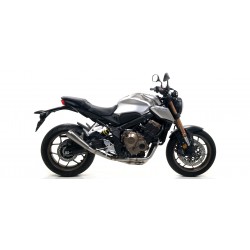 IMPIANTO DI SCARICO COMPLETO ARROW THUNDER HONDA CB 650 R 2019-2020, ALLUMINIO DARK/CARBONIO, CATALIZZATO