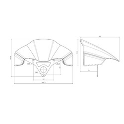 CUPOLINO RIZOMA IN CARBONIO/ALLUMINIO DUCATI STREETFIGHTER V4 S 2023-2024, NERO