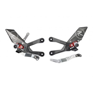 INSTELLBARE HINTERE EINSTELLUNGEN LIGHTECH R-VERSION ARTIKULIERTE FUSSRÜSTEN HONDA CBR 1000 RR-R 2022-2023 (NORMAL/INVERTIERT)