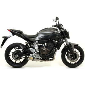IMPIANTO DI SCARICO COMPLETO BASSO ARROW X-KONE YAMAHA MT-07 2018-2020, ACCIAIO/CARBONIO, DEKAT