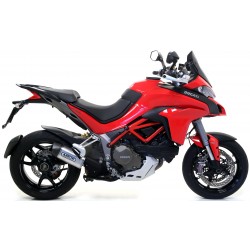 ARROW INDY RACE EXHAUST DUCATI MULTISTRADA 1200 2016-2017, ALUMINUM DARK, APPROVED