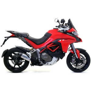 TERMINALE ARROW INDY RACE DUCATI MULTISTRADA 1260 S 2018-2020, ALLUMINIO DARK, OMOLOGATO