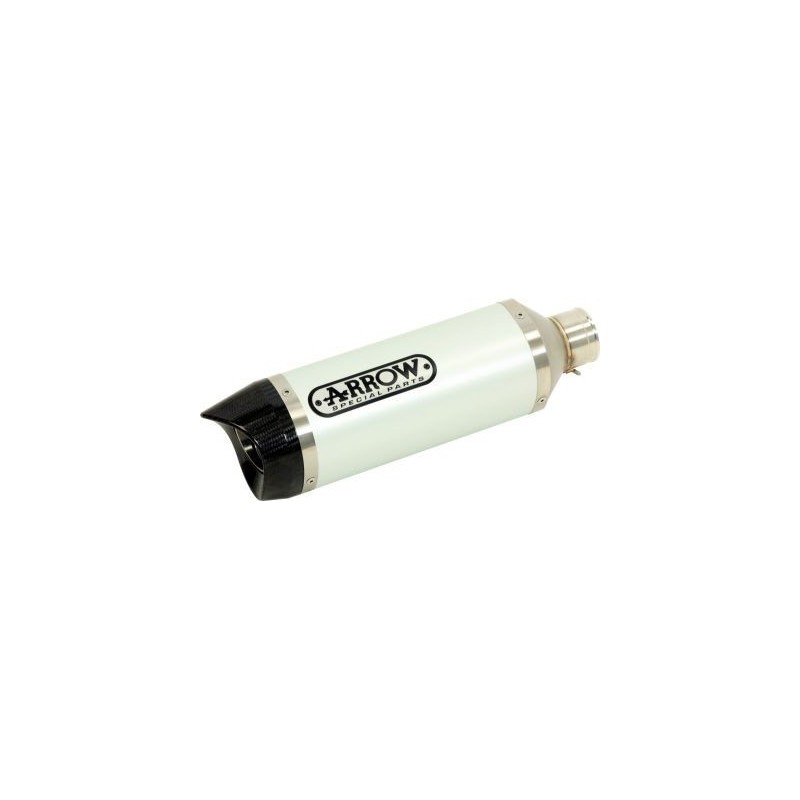 COPPIA TERMINALI ARROW THUNDER YAMAHA R1 2007-2008, ALLUMINIO/CARBONIO, DEKAT