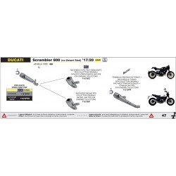 ARROW PRO-RACE EXHAUST DUCATI SCRAMBLER CAFÈ RACER 2017-2018, TITANIUM, RACING