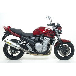 TERMINALE ARROW RACE-TECH SUZUKI BANDIT 650 2007-2010, ALLUMINIO DARK/CARBONIO, OMOLOGATO