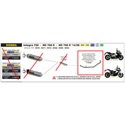 ARROW RACING COLLECTOR HONDA INTEGRA 750 2014-2020