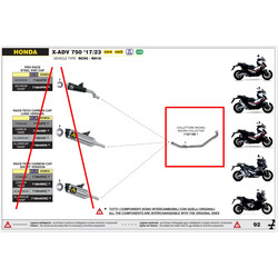 ARROW RACING COLLECTOR  HONDA X-ADV 750 2021-2024