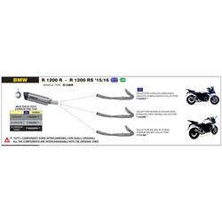 ARROW RACING COLLECTORS BMW R 1200 GS 2013-2018, TITANIUM