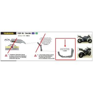 COLLETTORI RACING ARROW YAMAHA R1 2004-2005