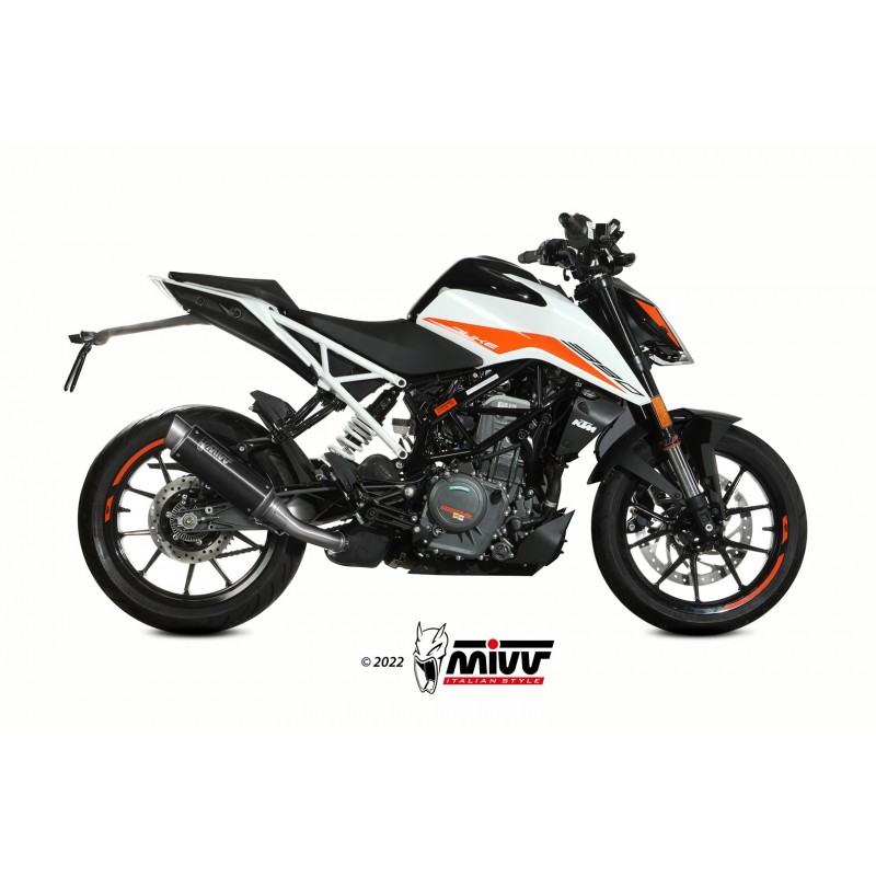 TERMINALE MIVV GP PRO KTM DUKE 390 2021-2023, OMOLOGATO BLACK