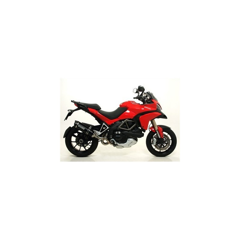 IMPIANTO DI SCARICO COMPLETO ARROW RACE-TECH DUCATI MULTISTRADA 1200 2010-2012, ALLUMINIO DARK/CARBONIO, CATALIZZATO