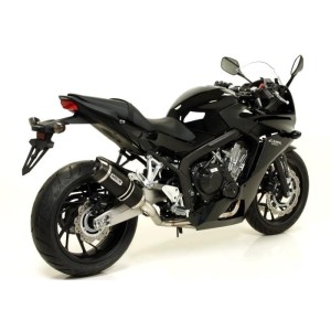 IMPIANTO DI SCARICO COMPLETO ARROW THUNDER HONDA CBR 650 F 2014-2016, ALLUMINIO DARK/CARBONIO, DEKAT