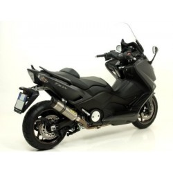 ARROW THUNDER FULL EXHAUST SYSTEM YAMAHA T-MAX 530 2015-2016, TITANIUM/CARBON, CATALYTIC