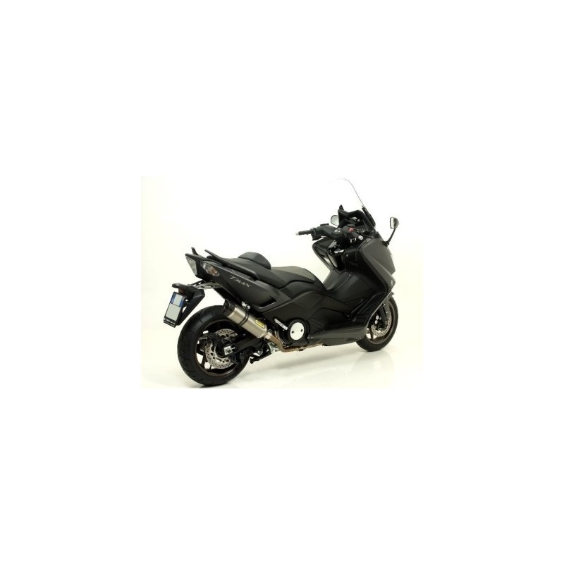 ARROW THUNDER FULL EXHAUST SYSTEM YAMAHA T-MAX 530 2015-2016, TITANIUM/CARBON, CATALYTIC