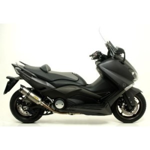 ARROW THUNDER FULL EXHAUST SYSTEM YAMAHA T-MAX 530 2015-2016, TITANIUM/CARBON, CATALYTIC