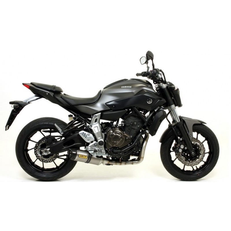 IMPIANTO DI SCARICO COMPLETO BASSO ARROW X-KONE YAMAHA MT-07 2014-2017, ACCIAIO DARK/CARBONIO, DEKAT