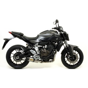 IMPIANTO DI SCARICO COMPLETO BASSO ARROW X-KONE YAMAHA MT-07 2018-2020, ACCIAIO DARK/CARBONIO, DEKAT