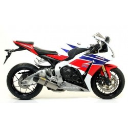 TERMINALE ARROW INDY RACE HONDA CBR 1000 RR 2008-2011, ALLUMINIO DARK/CARBONIO, DEKAT