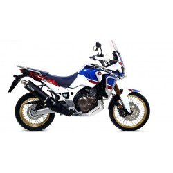 TERMINALE ARROW MAXI RACE-TECH HONDA AFRICA TWIN 1000 2018-2019, ALLUMINIO DARK, OMOLOGATO