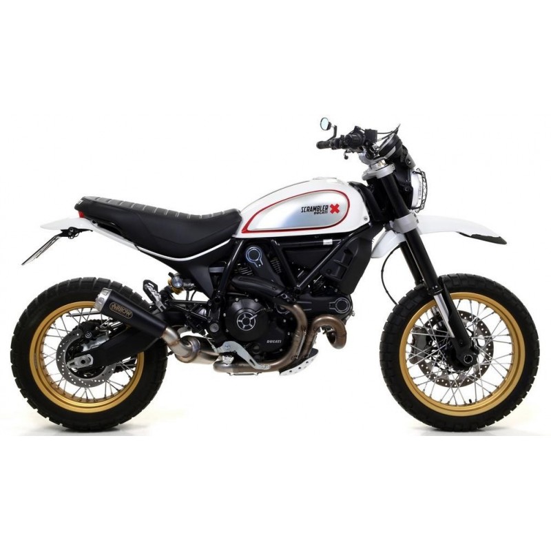 ARROW PRO-RACE EXHAUST  DUCATI SCRAMBLER DESERT SLED 2017-2018, DARK STEEL, CATALYTIC