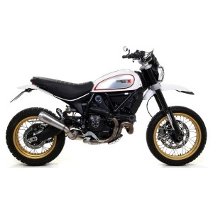 TERMINALE ARROW PRO-RACE DUCATI SCRAMBLER DESERT SLED 2019-2020, ACCIAIO, DEKAT