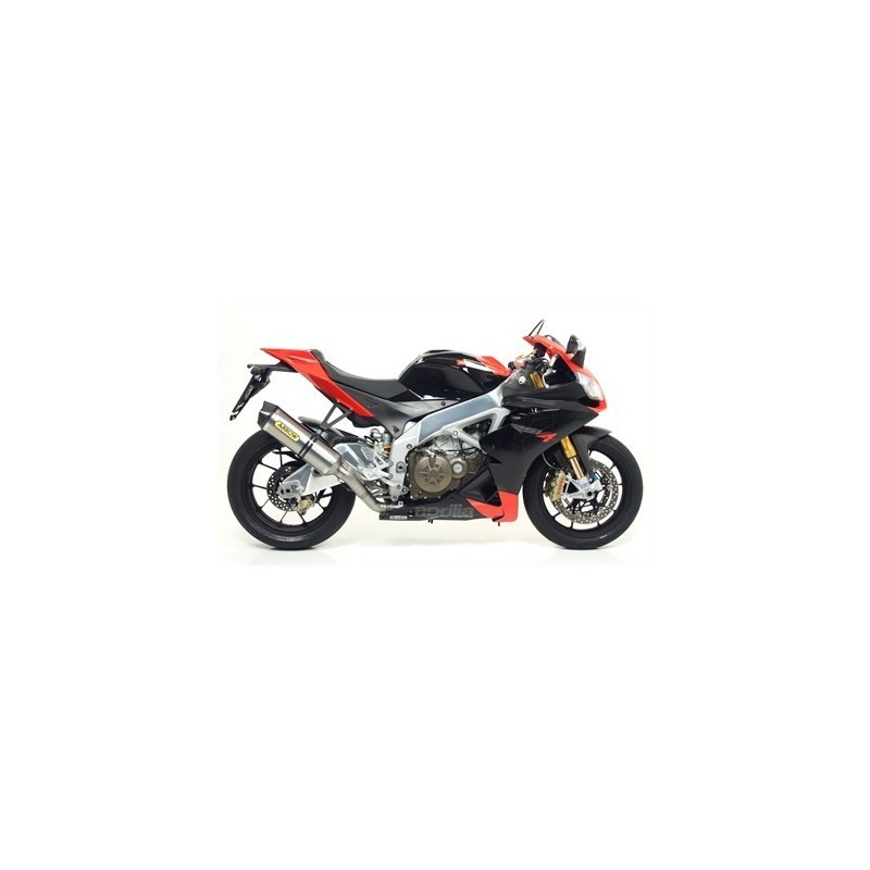 ARROW RACE-TECH EXHAUST  APRILIA RSV4 FACTORY 2009-2012, DARK ALUMINUM/CARBON, CATALYTIC