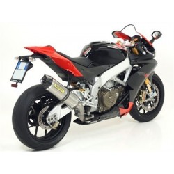 ARROW RACE-TECH EXHAUST  APRILIA RSV4 FACTORY 2009-2012, DARK ALUMINUM/CARBON, CATALYTIC