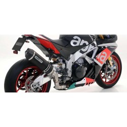 ARROW RACE-TECH EXHAUST  APRILIA RSV4 RF 2015-2016, DARK ALUMINUM/CARBON, CATALYTIC