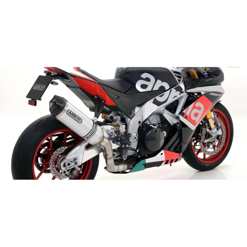 ARROW RACE-TECH EXHAUST  APRILIA RSV4 RF 2015-2016, ALUMINUM/CARBON, CATALYTIC