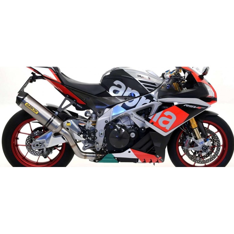 TERMINALE ARROW RACE-TECH APRILIA TUONO V4 1100 FACTORY 2017-2020, CARBONIO, CATALIZZATO