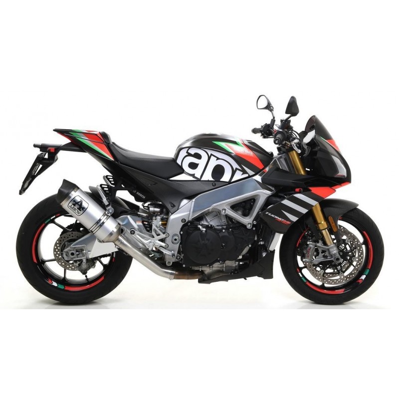 ARROW RACE-TECH EXHAUST  APRILIA TUONO V4 1100 RR 2017-2020, ALUMINUM/CARBON, DEKAT