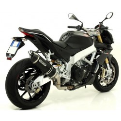 ARROW RACE-TECH EXHAUST  APRILIA TUONO V4 R 2011-2013, DARK ALUMINUM/CARBON, CATALYTIC