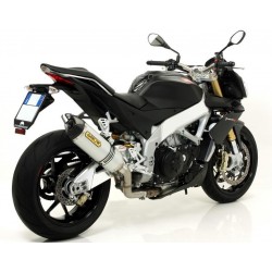 ARROW RACE-TECH EXHAUST  APRILIA TUONO V4 R 2011-2013, ALUMINUM/CARBON, DEKAT