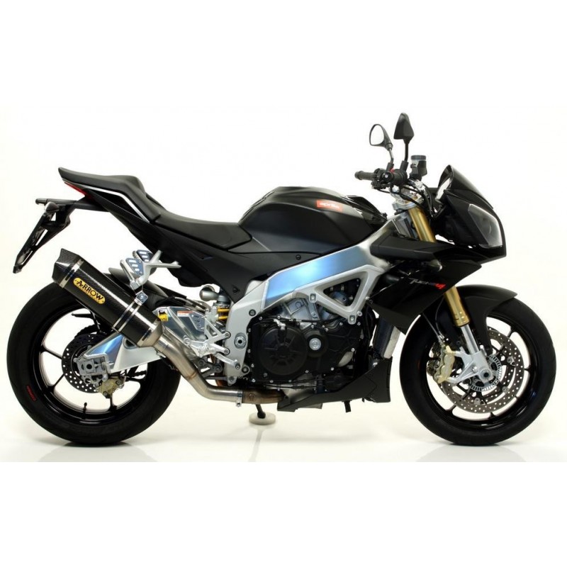 TERMINALE ARROW RACE-TECH APRILIA TUONO V4 R 2014, CARBONIO, CATALIZZATO