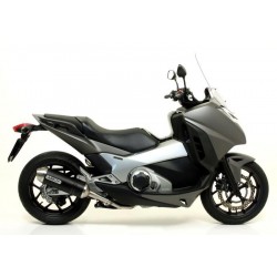 ARROW RACE-TECH EXHAUST  HONDA NC 700 S 2012-2013, DARK ALUMINUM/CARBON, APPROVED