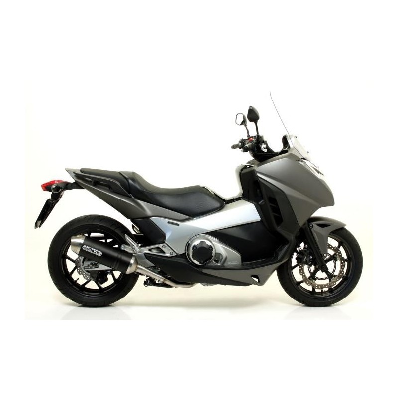 ARROW RACE-TECH EXHAUST  HONDA NC 700 S 2012-2013, DARK ALUMINUM/CARBON, APPROVED