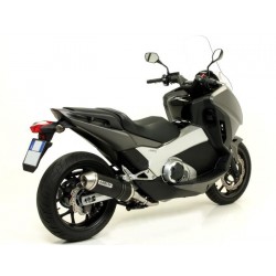 ARROW RACE-TECH EXHAUST  HONDA NC 700 S 2012-2013, DARK ALUMINUM/CARBON, APPROVED