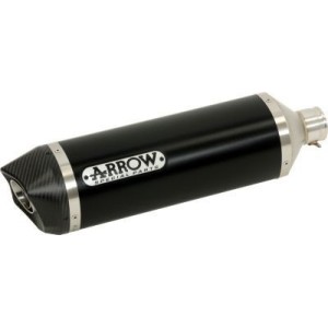 TERMINALE ARROW RACE-TECH KAWASAKI Z 750 2004-2006, ALLUMINIO DARK/CARBONIO, OMOLOGATO