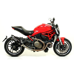 ARROW RACE-TECH EXHAUST  DUCATI MONSTER 1200 2014-2016, DARK ALUMINUM/CARBON, DEKAT