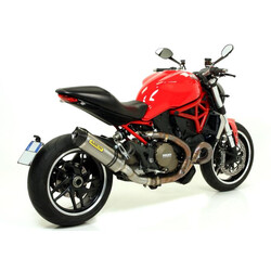 ARROW RACE-TECH EXHAUST  DUCATI MONSTER 1200 S 2014-2016, TITANIUM/CARBON, CATALYTIC