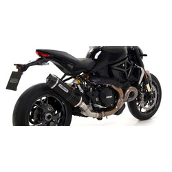 ARROW RACE-TECH EXHAUST  DUCATI MONSTER 1200 2017-2020, DARK ALUMINUM/CARBON, CATALYTIC