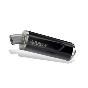TERMINALE ARROW INDY RACE EVO BMW F 900 GS 2024 (EURO 5+), ALLUMINIO DARK/ACCIAIO, OMOLOGATO