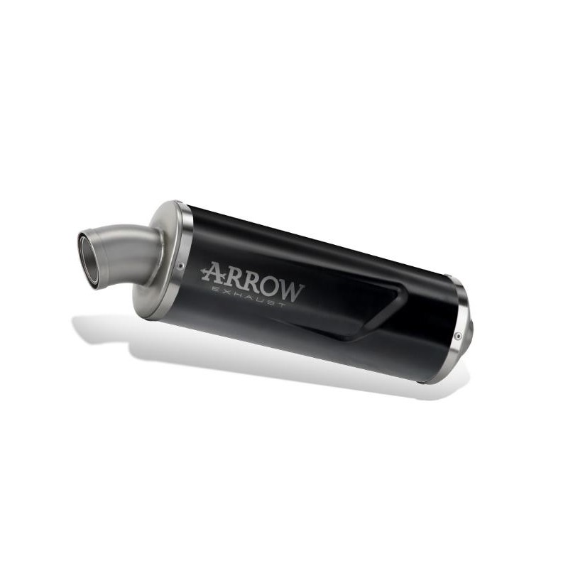 TERMINALE ARROW INDY RACE EVO BMW F 900 GS 2024 (EURO 5+), ALLUMINIO DARK/ACCIAIO, OMOLOGATO