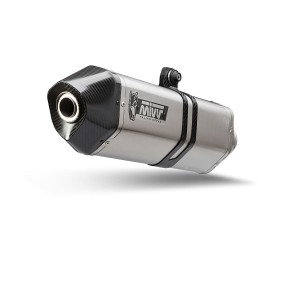 TERMINALE MIVV SPEED EDGE BMW F 900 GS ADVENTURE 2024-2026 (EURO 5+), OMOLOGATO ACCIAIO/CARBONIO